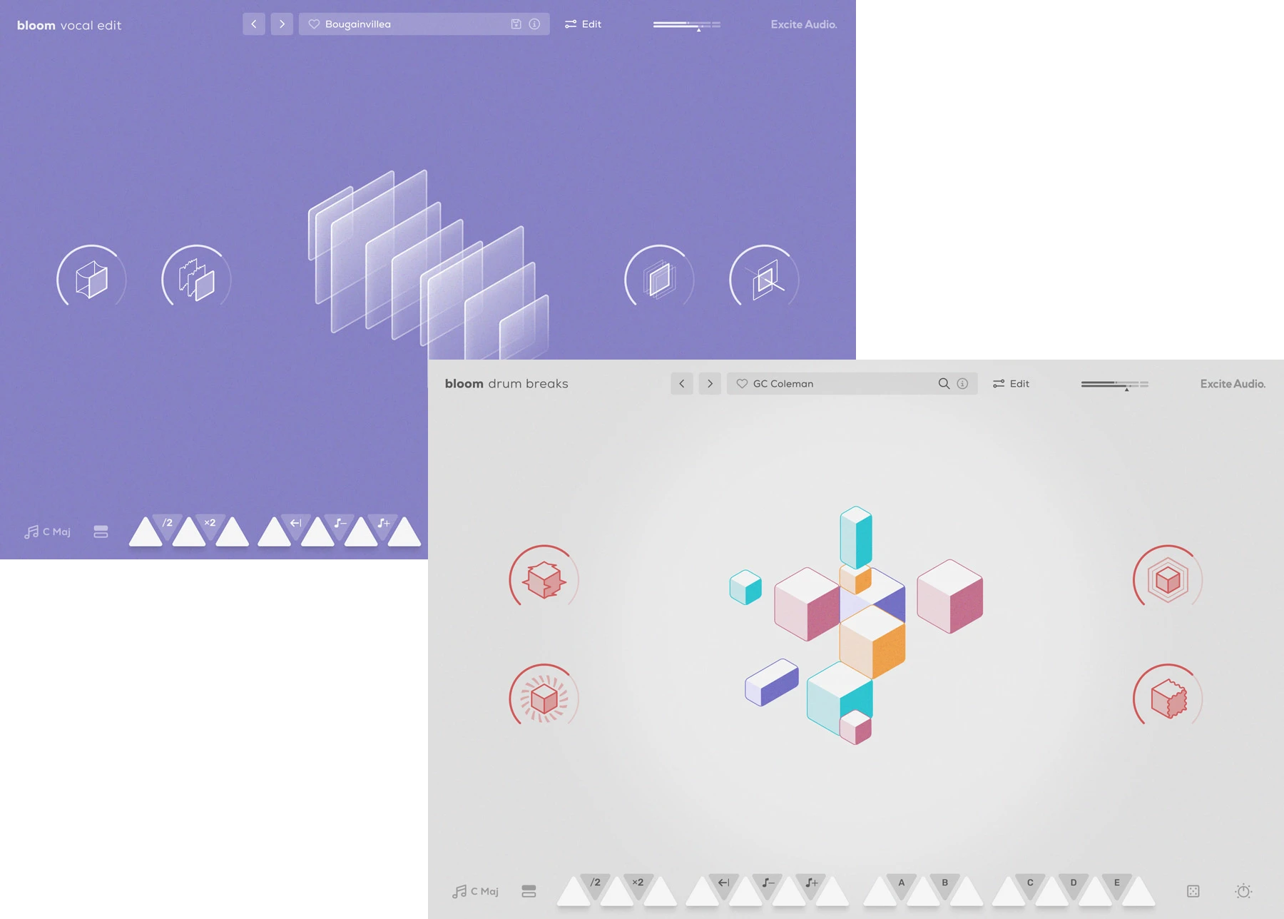 Excite Audio Bloom Drum Breaks Lite and Bloom Vocal Edit Lite B